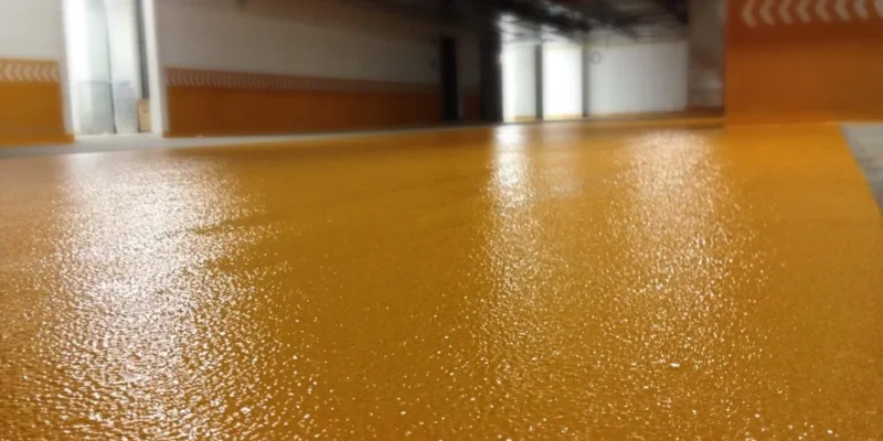 Portakal Desen Epoksi Zemin Kaplama